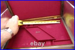 Very Nice Dual hardwood lined gun case box superb Key Lock Mint pistol revolver