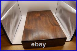 Very Nice Dual hardwood lined gun case box superb Key Lock Mint pistol revolver