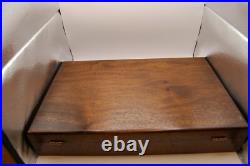 Very Nice Dual hardwood lined gun case box superb Key Lock Mint pistol revolver