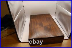 Very Nice Dual hardwood lined gun case box superb Key Lock Mint pistol revolver