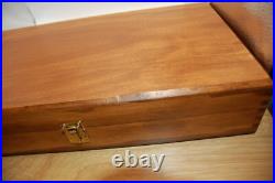 Very Nice pistol revolver hardwood wood case NO lining nice project Top quality