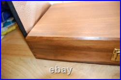 Very Nice pistol revolver hardwood wood case NO lining nice project Top quality