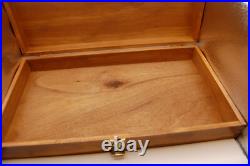 Very Nice pistol revolver hardwood wood case NO lining nice project Top quality