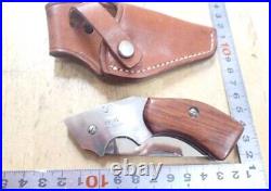 Very rare? MOKI Gun-shaped knife Vintage Folding Knife! Seki Japan