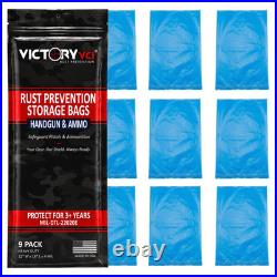Victory VCI Handgun Pistol Ammo Storage Bags 12x18 Rust Prevention 225 Bags