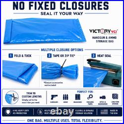 Victory VCI Handgun Pistol Ammo Storage Bags 12x18 Rust Prevention 225 Bags