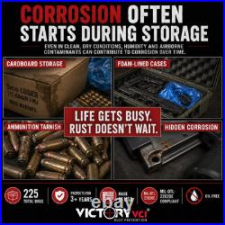 Victory VCI Handgun Pistol Ammo Storage Bags 12x18 Rust Prevention 225 Bags