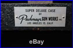 Vintage 1967 Pachmayr Gun Works 4 Pistol Super Deluxe Gun Range Box GD CONDITION