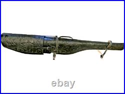 Vintage (1970) Black Hand Tooled Leather Rifle/ Shotgun Scabbard / Gun Case Vintage (1970) Black Hand Tooled Leather Rifle/ Shotgun Scabbard / Gun Case