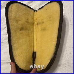 Vintage 40X Pistol Gun Soft Case Brown Leather Free Shipping
