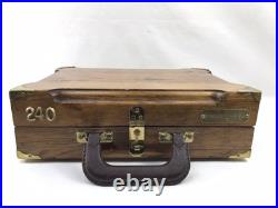Vintage Bernardelli Wood Presentation Display Box 2 Gun & Magazines Case 9mm