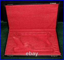 Vintage Black Leatherette Lined Double Gun Case Colt, Hi-Standard 22 Autos