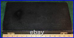 Vintage Black Leatherette Lined Double Gun Case Colt, Hi-Standard 22 Autos