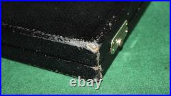 Vintage Black Leatherette Lined Double Gun Case Colt, Hi-Standard 22 Autos