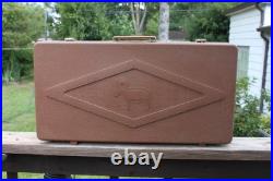 Vintage Brown RAM Doskocil Gun Guard Multi Pistol Gun Hard Case 26x13 WITH KEYS
