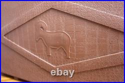 Vintage Brown RAM Doskocil Gun Guard Multi Pistol Gun Hard Case 26x13 WITH KEYS