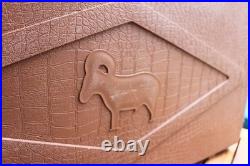 Vintage Brown RAM Doskocil Gun Guard Multi Pistol Gun Hard Case 26x13 WITH KEYS