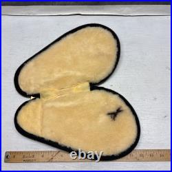 Vintage Browning Hi Power Pistol Soft Case Black Leatherette Wool Interior 13