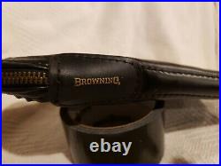 Vintage Browning Hi-power/ P38 Soft Black Case Red Liner Talon Zipper