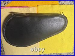 Vintage Browning Pistol Soft Case Black Leatherette Wool Interior 13 inches