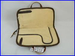 Vintage Busheimer Brown Hand Gun Leather & Sheep Fleece Soft Case