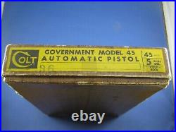 Vintage Colt 1911 Government Model 45 Factory Box from the 1960's