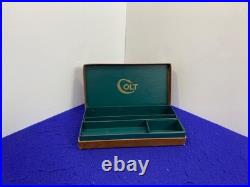 Vintage Colt Conversion Kit Parts Box Brown Leatherette withGold Rampant Colt Logo
