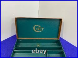 Vintage Colt Conversion Kit Parts Box Brown Leatherette withGold Rampant Colt Logo