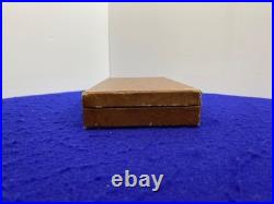 Vintage Colt Conversion Kit Parts Box Brown Leatherette withGold Rampant Colt Logo