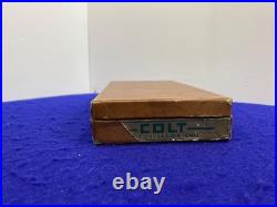Vintage Colt Conversion Kit Parts Box Brown Leatherette withGold Rampant Colt Logo