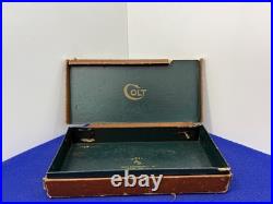 Vintage Colt Factory Pistol Box -Early Original with Cleaning Brush & Pull-Through
