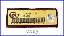 Vintage Colt King Cobra Empty Box With Insert