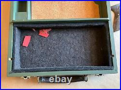 Vintage Colt Woodsman Wood Display Case With Grips And Manuals
