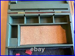Vintage Colt Woodsman Wood Display Case With Grips And Manuals