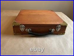 Vintage Colt Woodsman Wood Display Case With Grips And Manuals