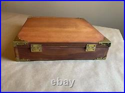 Vintage Colt Woodsman Wood Display Case With Grips And Manuals