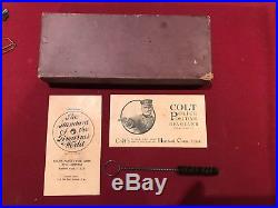Vintage Early Factory COLT Box for POLICE POSITIVE 4 Revolver with Paperwork Tool
