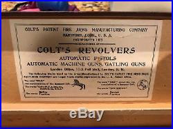 Vintage Early Factory COLT Box for POLICE POSITIVE 4 Revolver with Paperwork Tool
