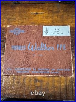 Vintage Factory Original Pistol Box Case For MANURHIN WALTHER PPK