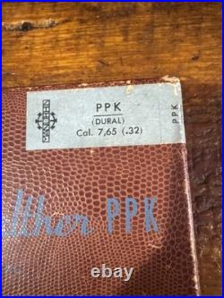 Vintage Factory Original Pistol Box Case For MANURHIN WALTHER PPK