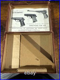 Vintage Factory Original Pistol Box Case For MANURHIN WALTHER PPK
