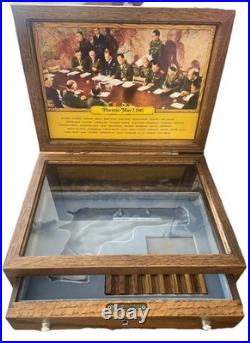 Vintage Gun Colt Wooden Storage /Presentation gun case