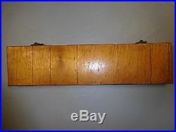 Vintage Hand Crafted Wooden Gun Case 36 1/2 x 9 x 2 1/4 (NO CONTENTS)