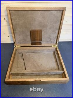 Vintage Hand Made 11.25x8.75 Wood Firearm Display Presentation Box NICE