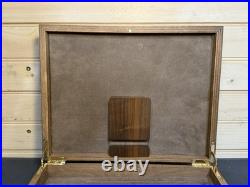 Vintage Hand Made 11.25x8.75 Wood Firearm Display Presentation Box NICE