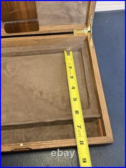 Vintage Hand Made 11.25x8.75 Wood Firearm Display Presentation Box NICE