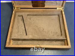 Vintage Hand Made 11.25x8.75 Wood Firearm Display Presentation Box NICE