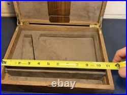 Vintage Hand Made 11.25x8.75 Wood Firearm Display Presentation Box NICE