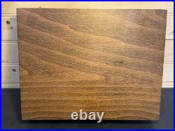Vintage Hand Made 11.25x8.75 Wood Firearm Display Presentation Box NICE