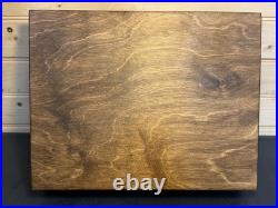 Vintage Hand Made 11.25x8.75 Wood Firearm Display Presentation Box NICE